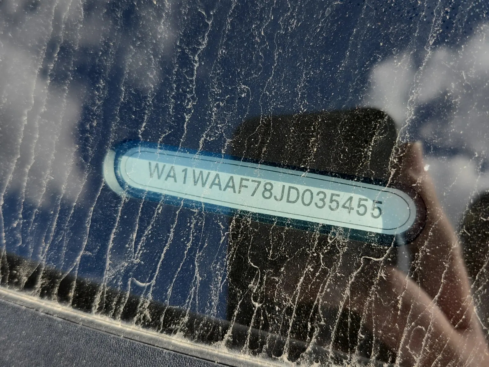 Dash VIN Plate Photo