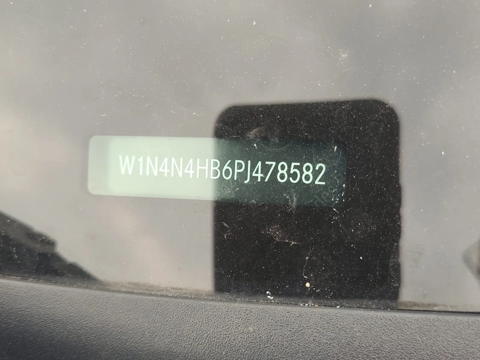 Dash VIN Plate Photo