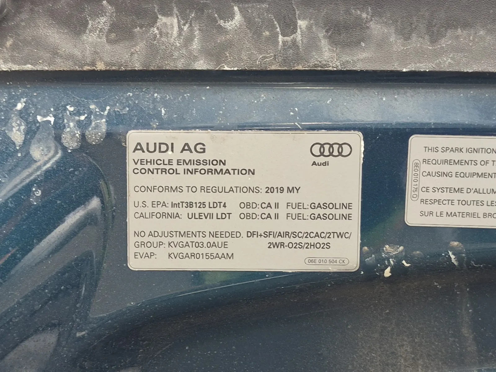 Emission Sticker Photo