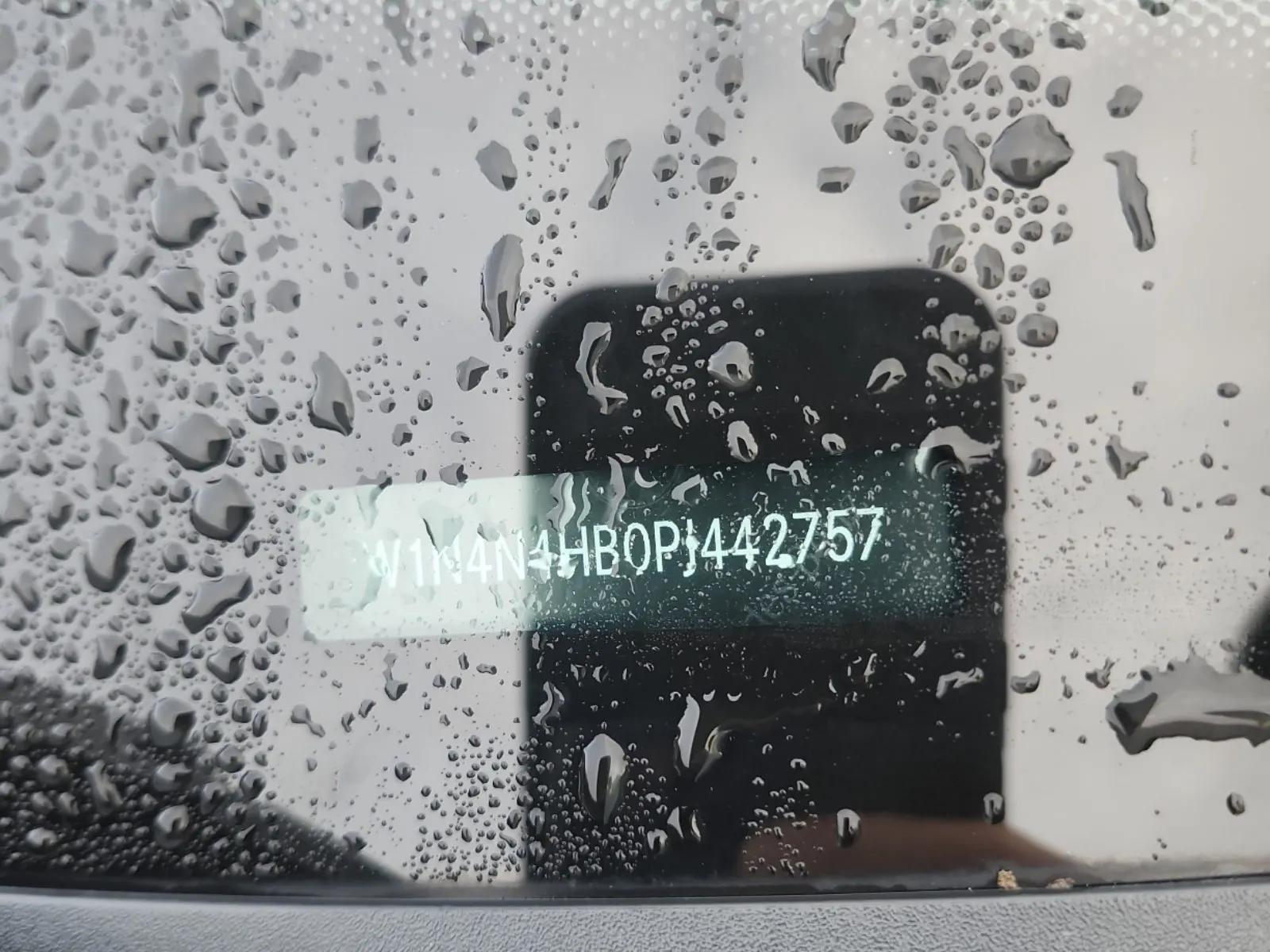 Dash VIN Plate Photo