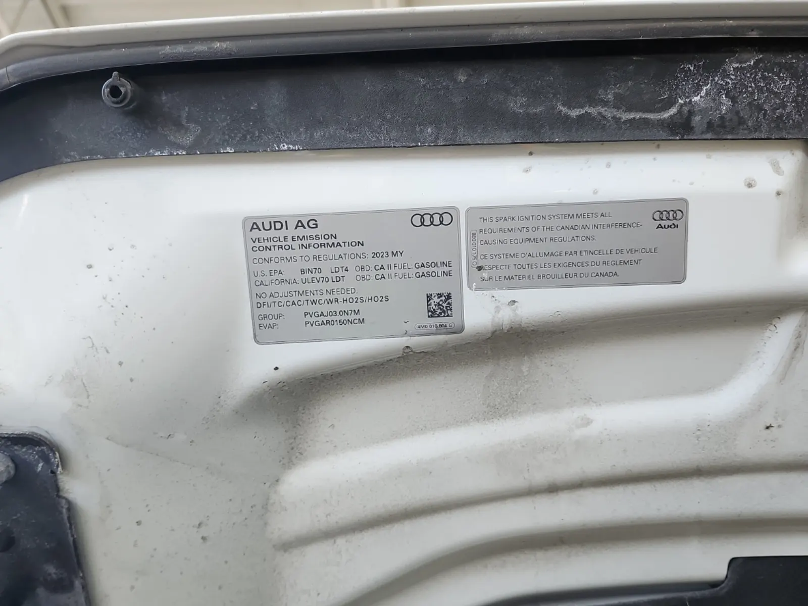 Emission Sticker Photo