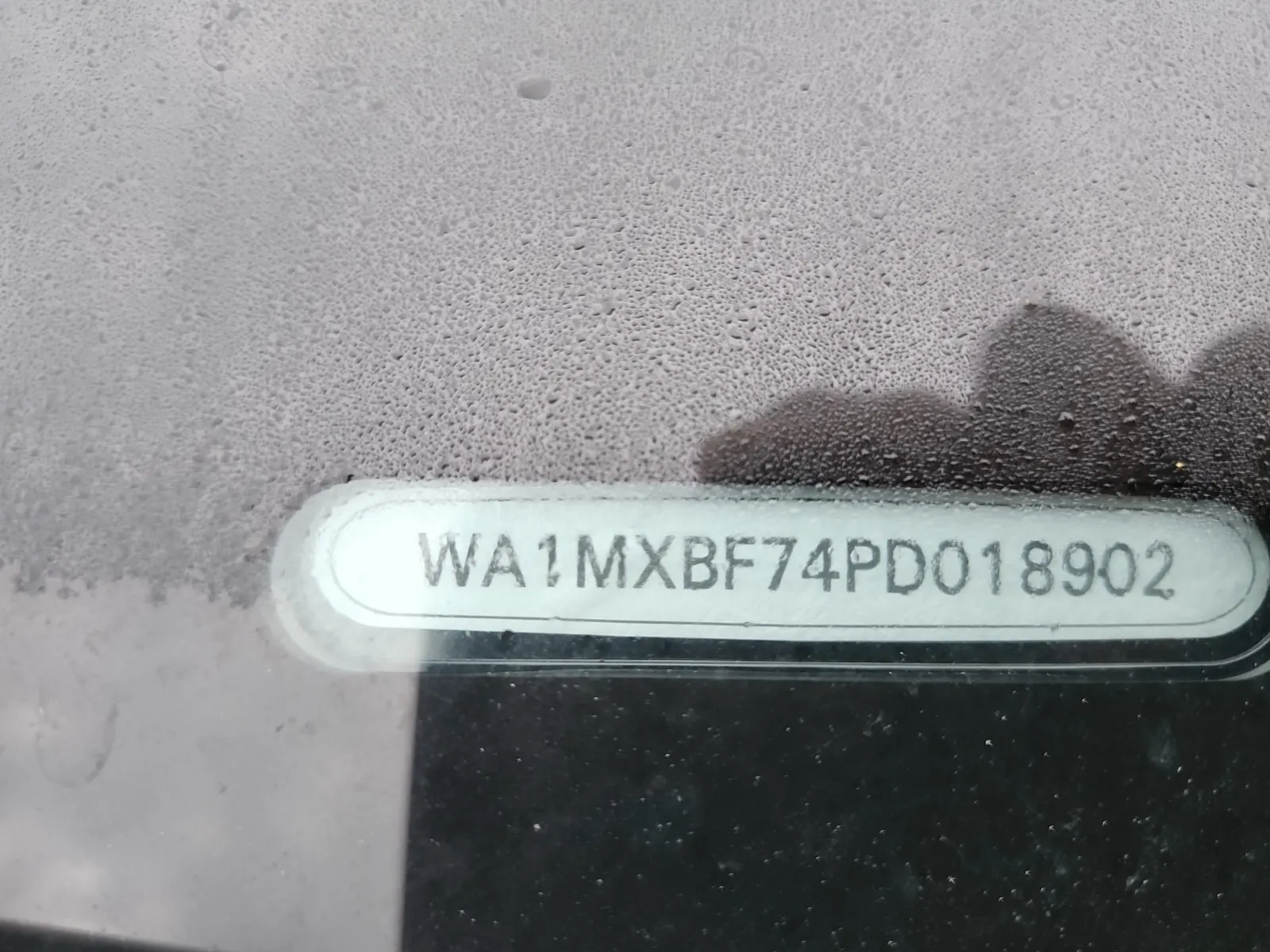 Dash VIN Plate Photo
