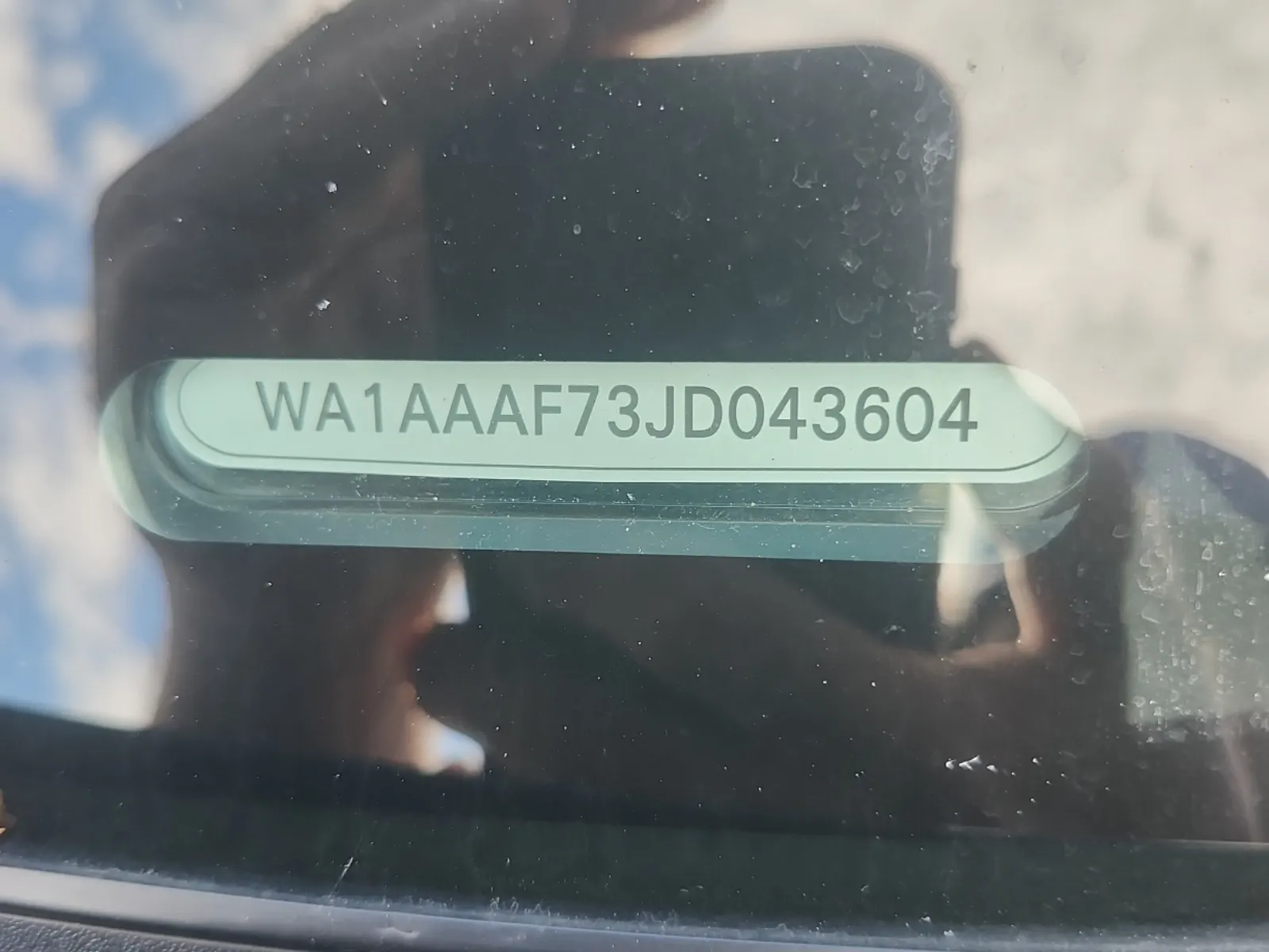 Dash VIN Plate Photo