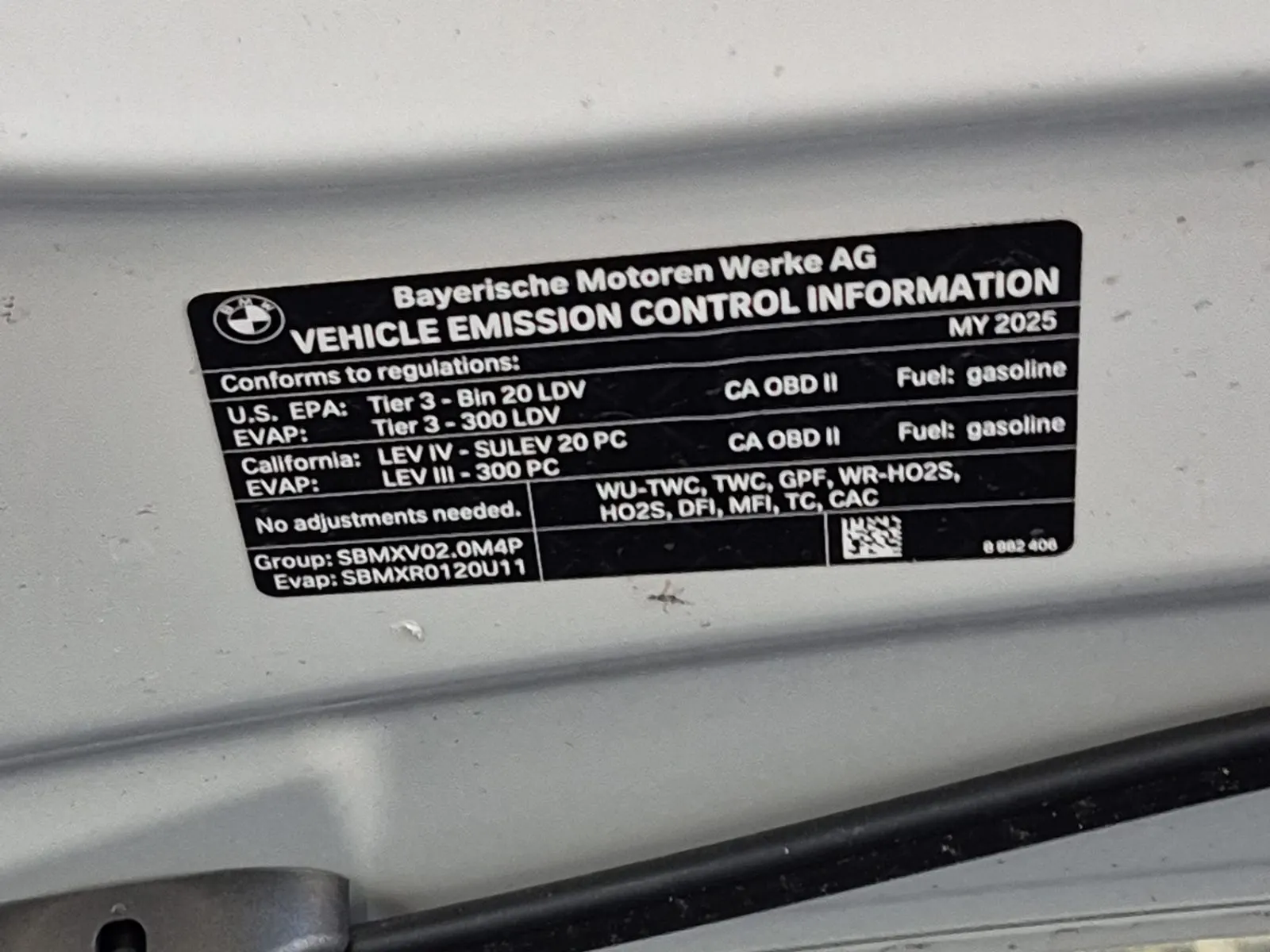 Emission Sticker Photo