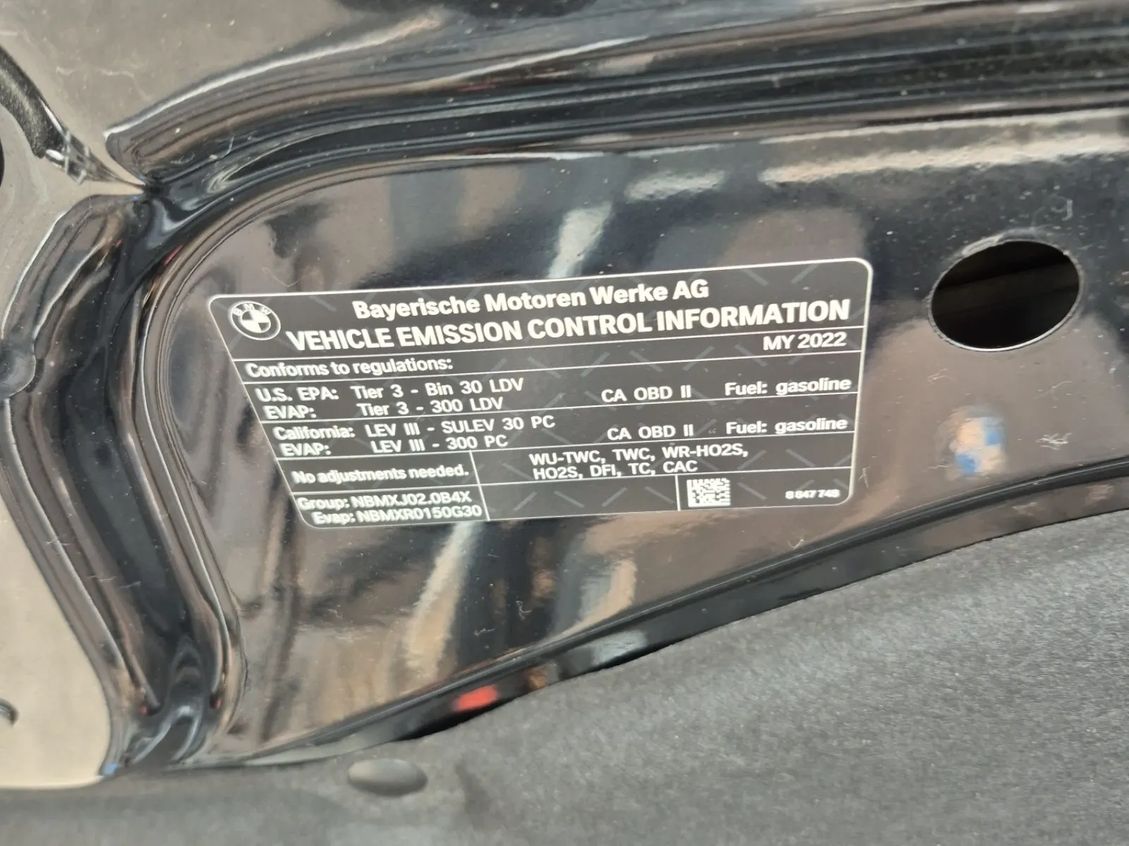 Emission Sticker Photo