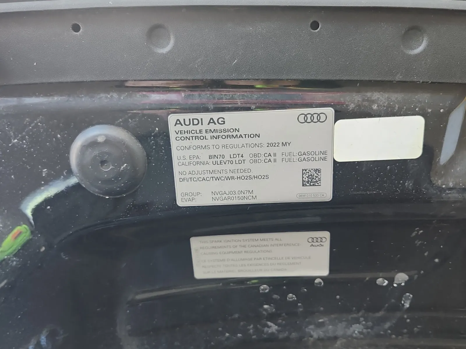 Emission Sticker Photo