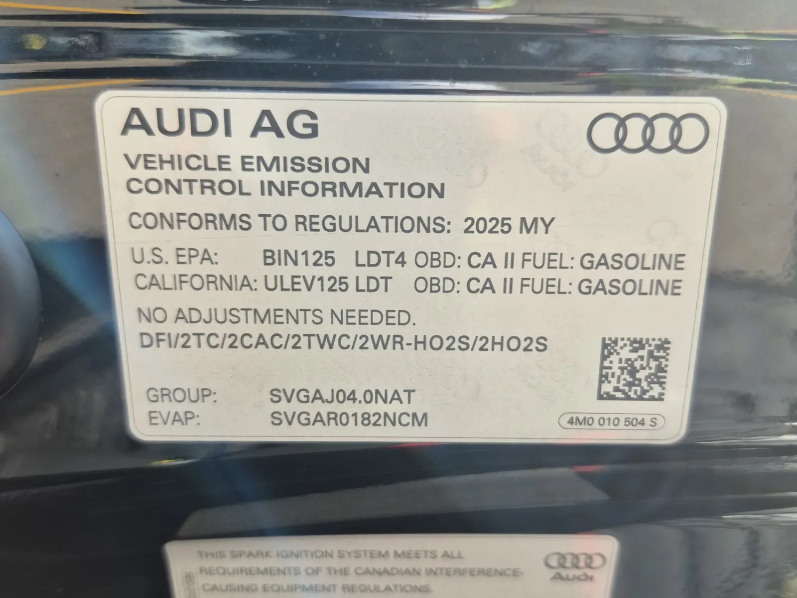 Emission Sticker Photo