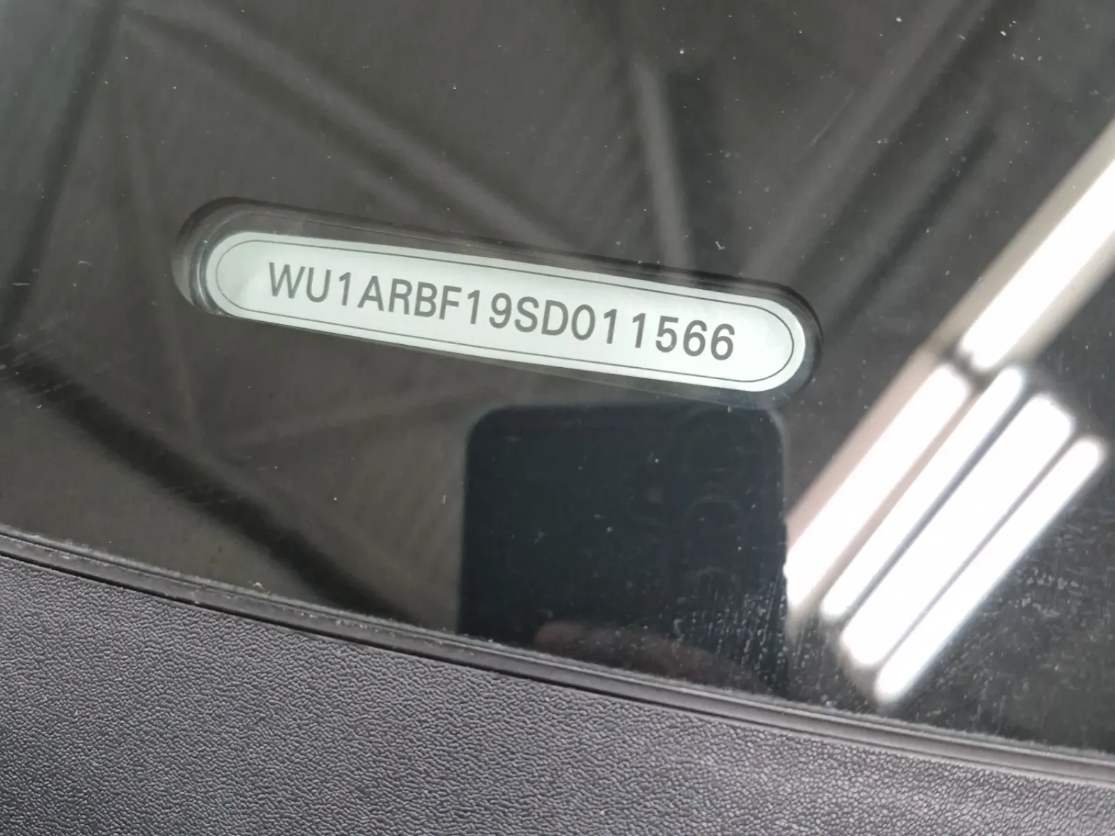 VIN Sticker Photo