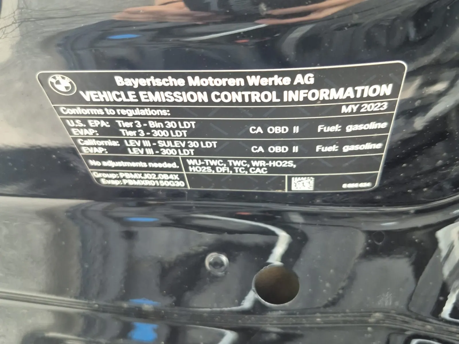 Emission Sticker Photo