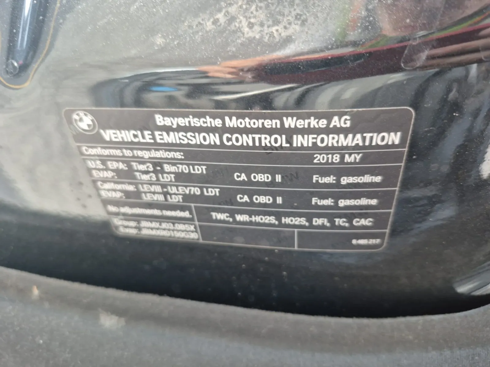 Emission Sticker Photo