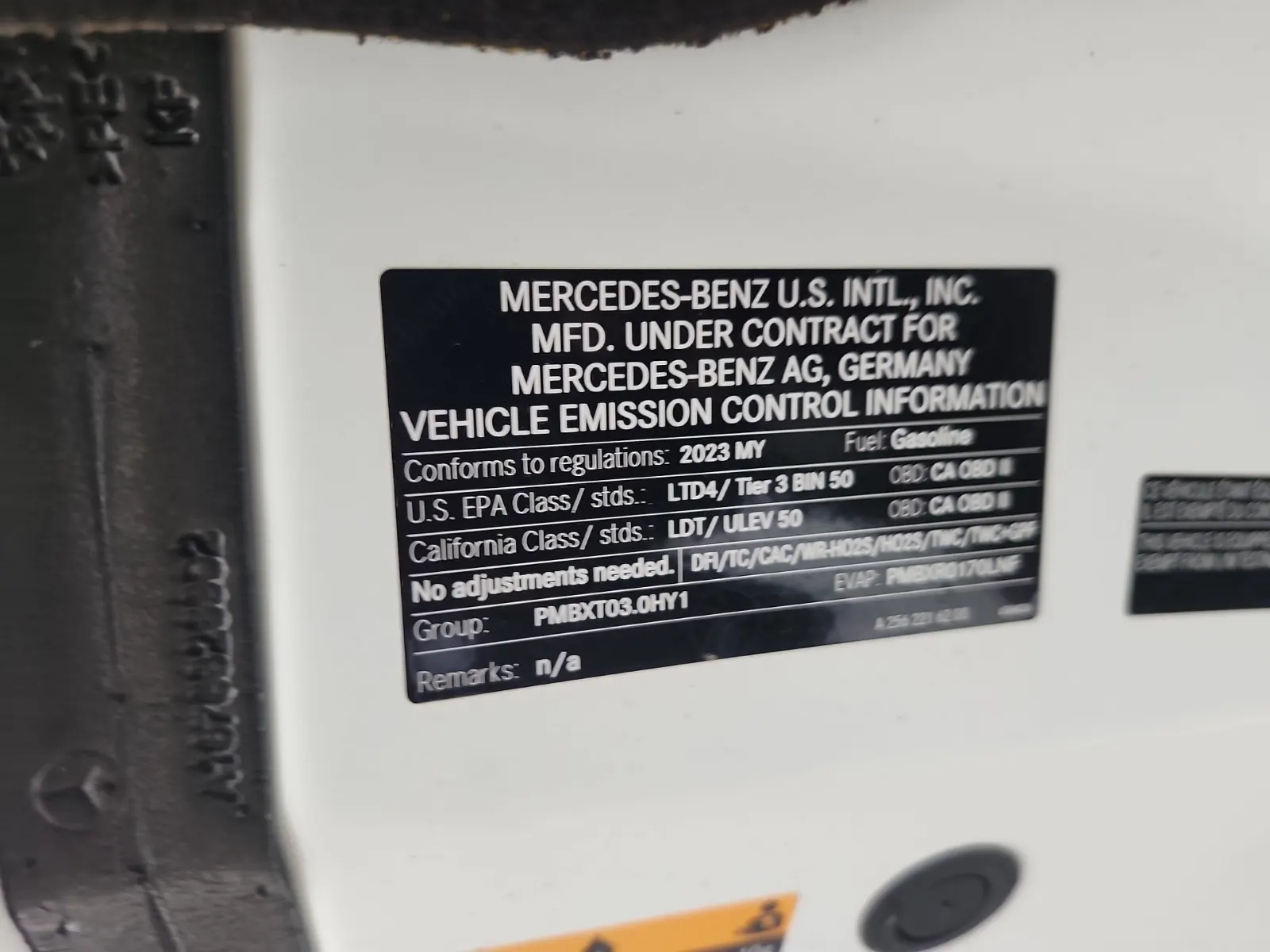 Emission Sticker Photo