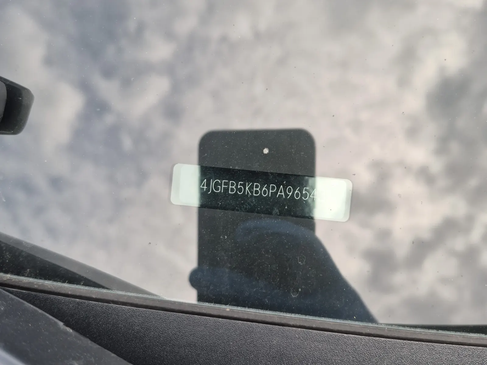 Dash VIN Plate Photo