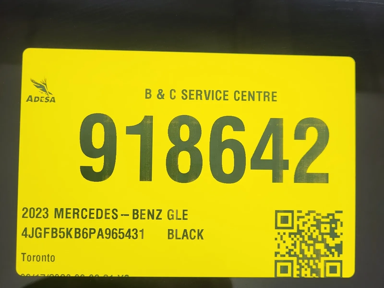 Inventory Label Photo