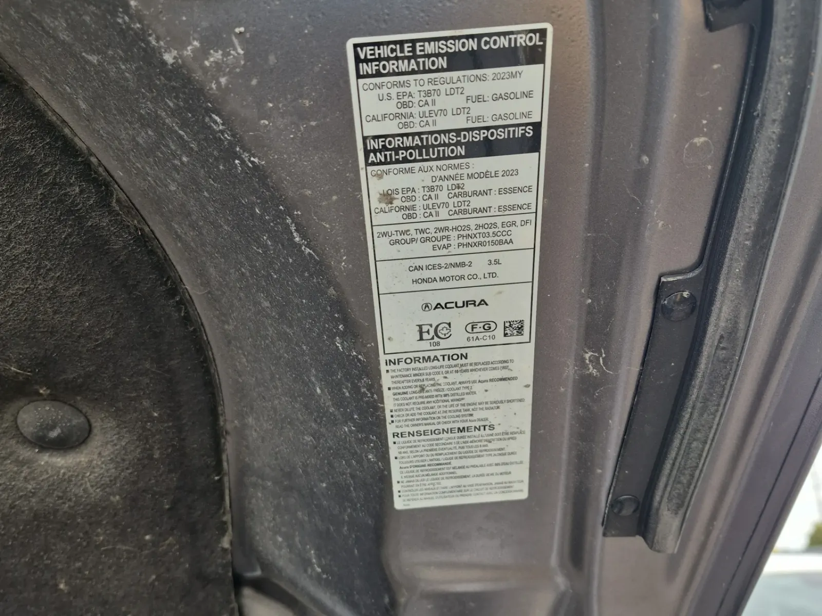 Emission Sticker Photo