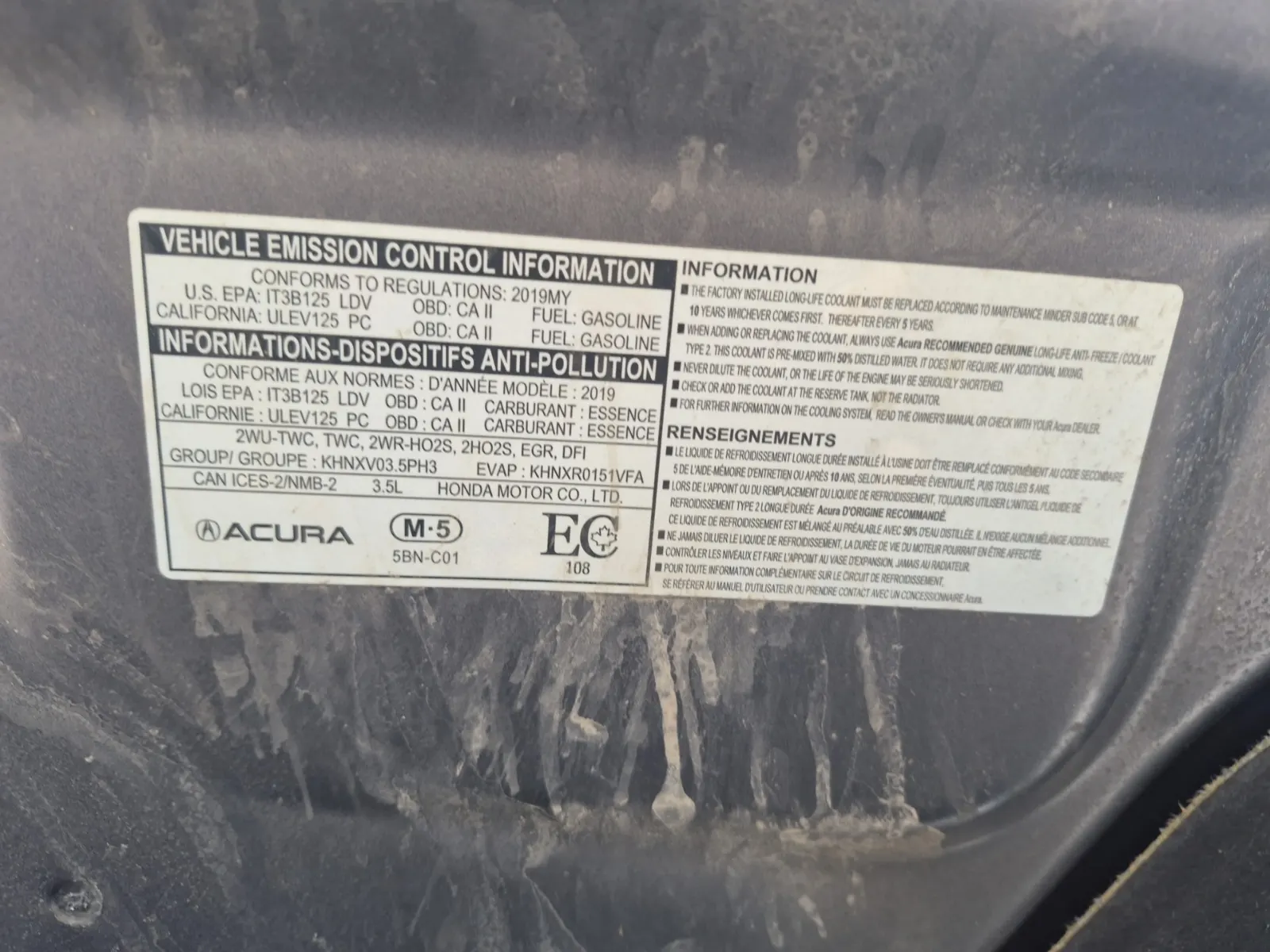 Emission Sticker Photo