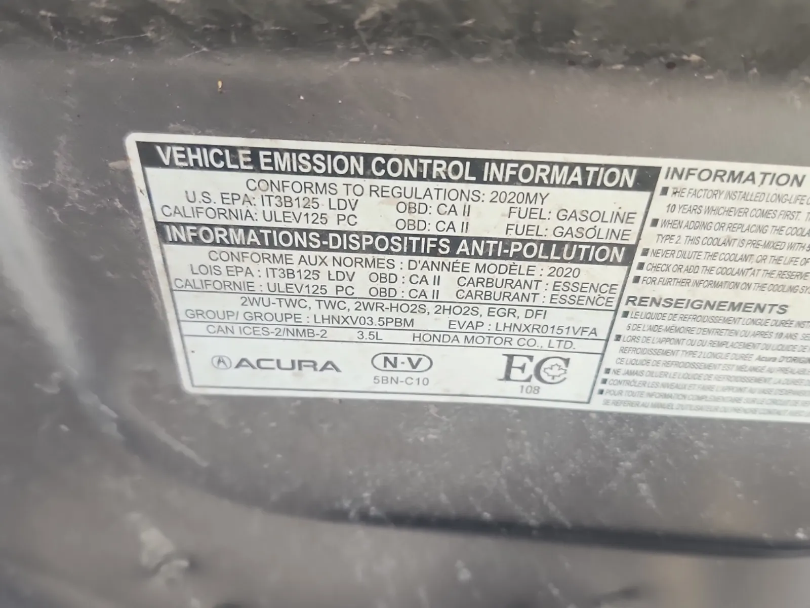 Emission Sticker Photo