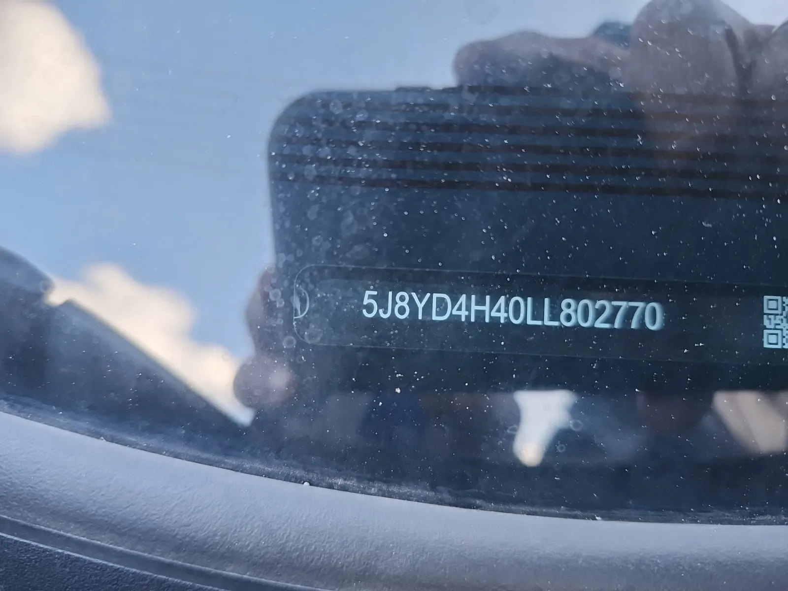 Dash VIN Plate Photo