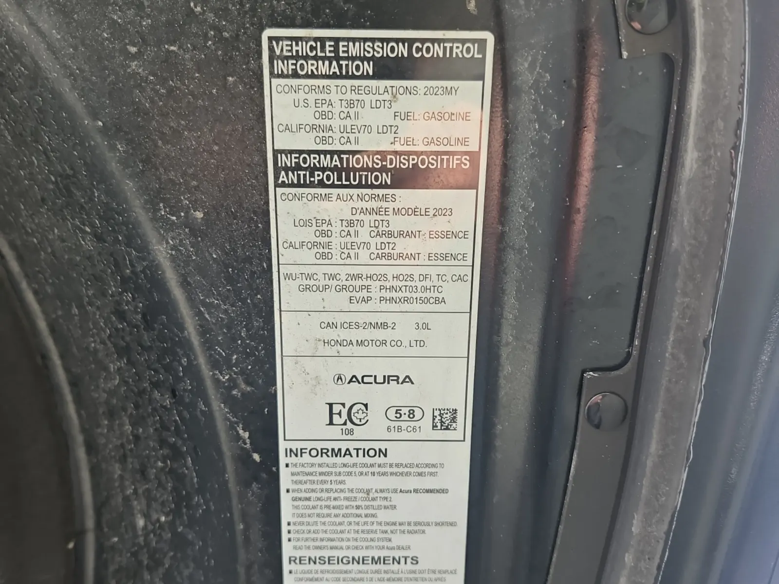 Emission Sticker Photo