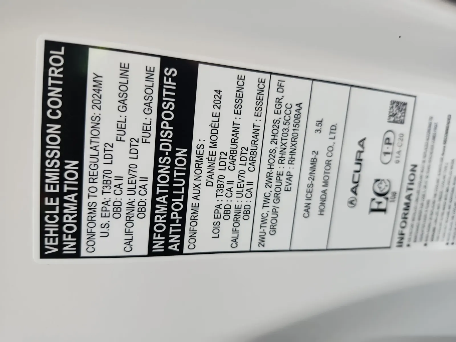 Emission Sticker Photo