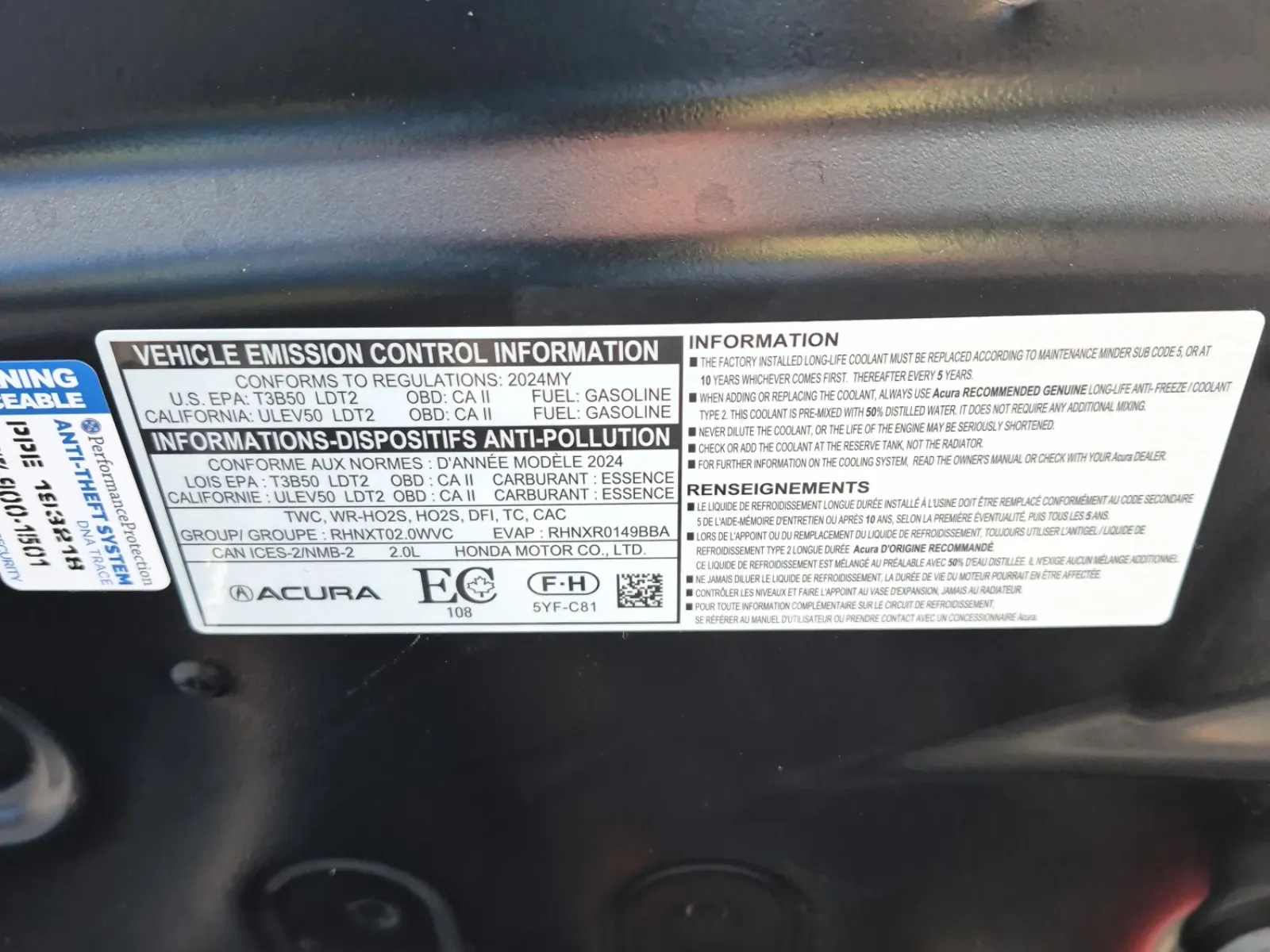 Emission Sticker Photo