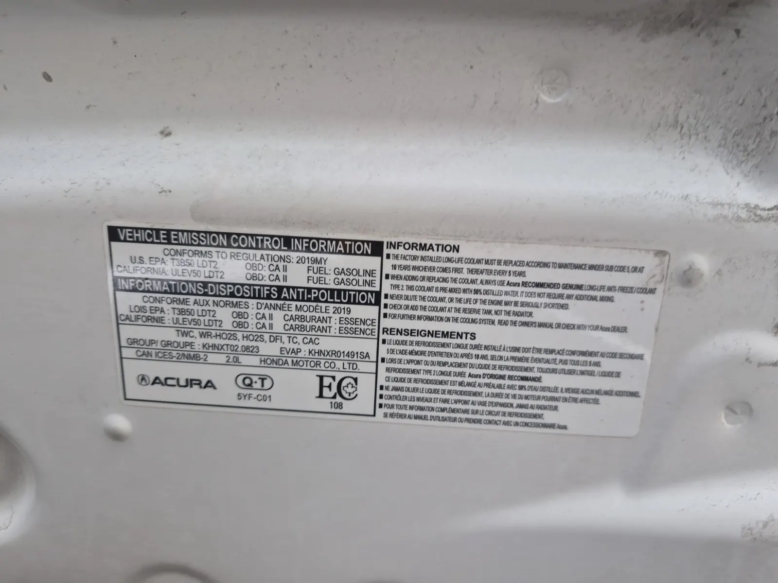 Emission Sticker Photo