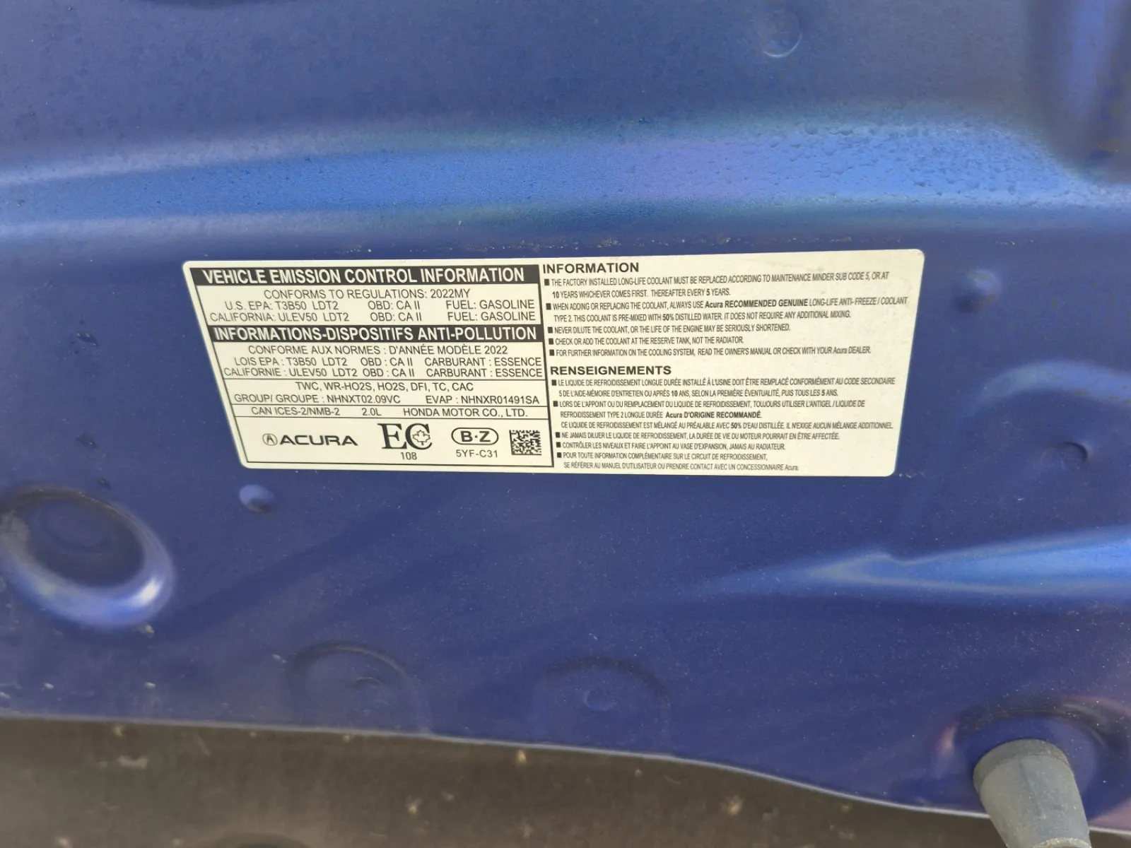 Emission Sticker Photo