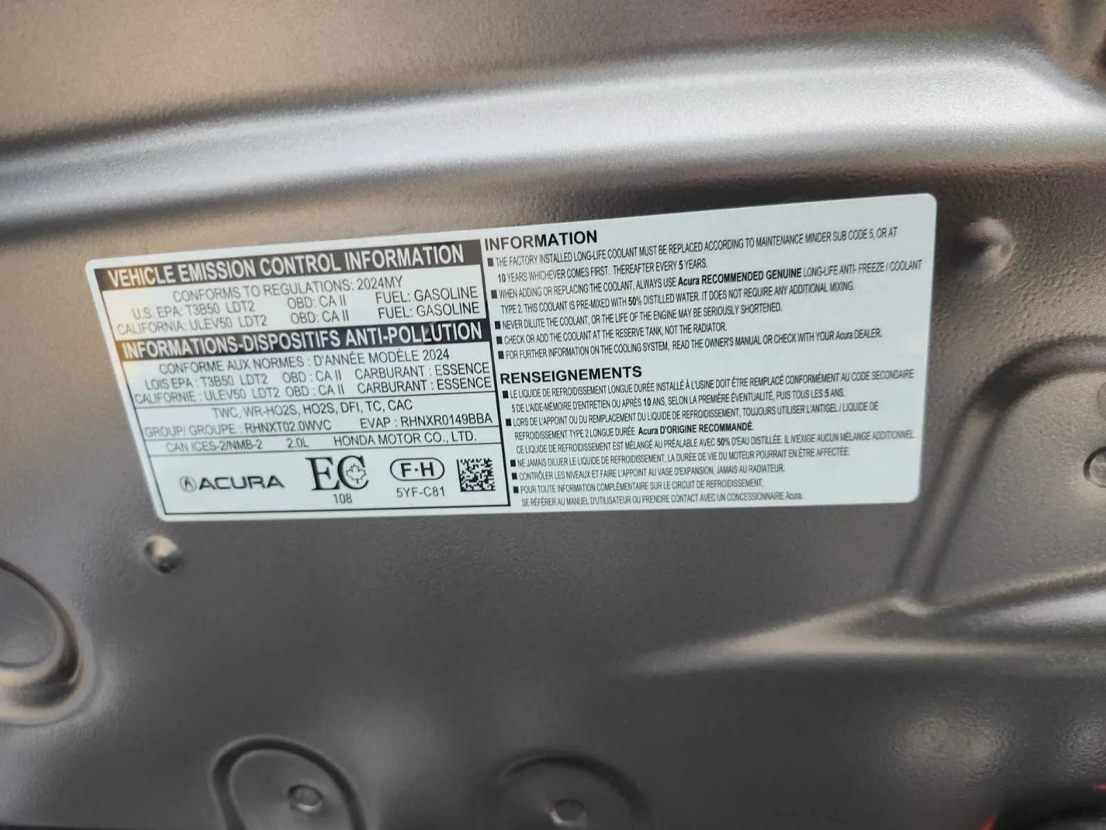 Emission Sticker Photo
