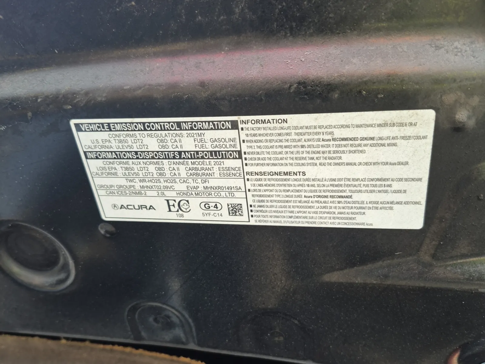 Emission Sticker Photo