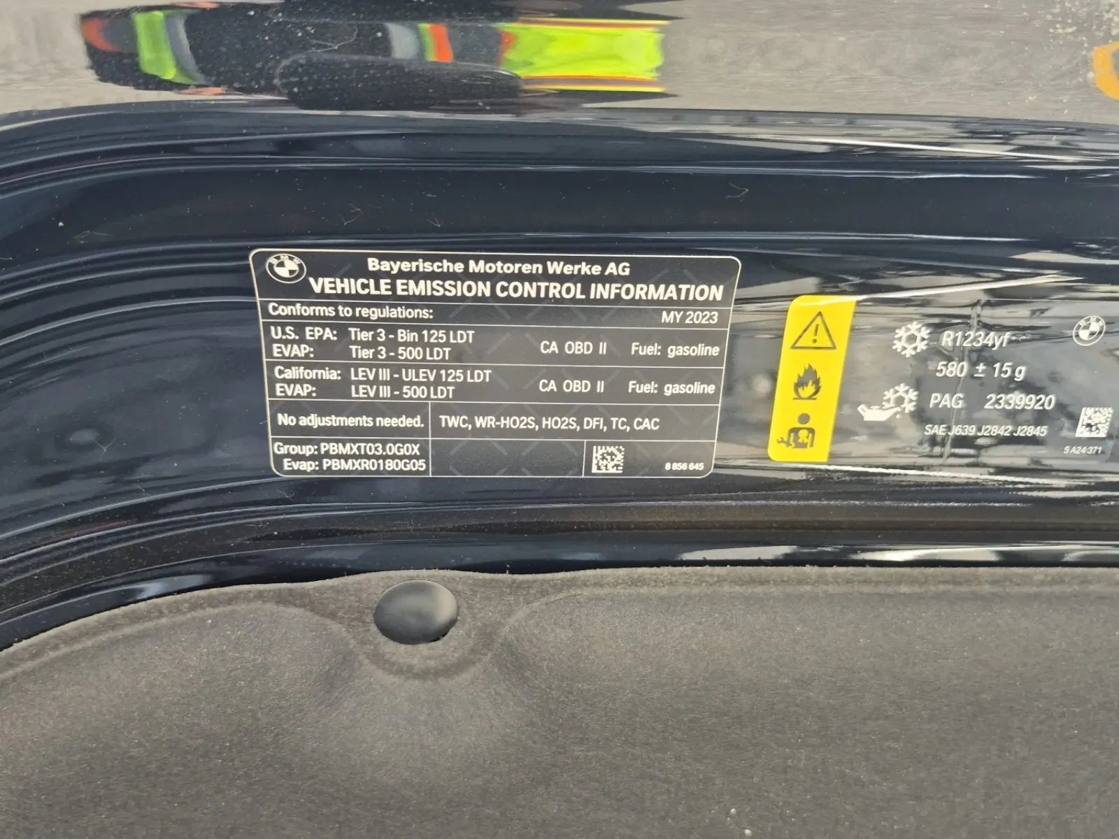 Emission Sticker Photo