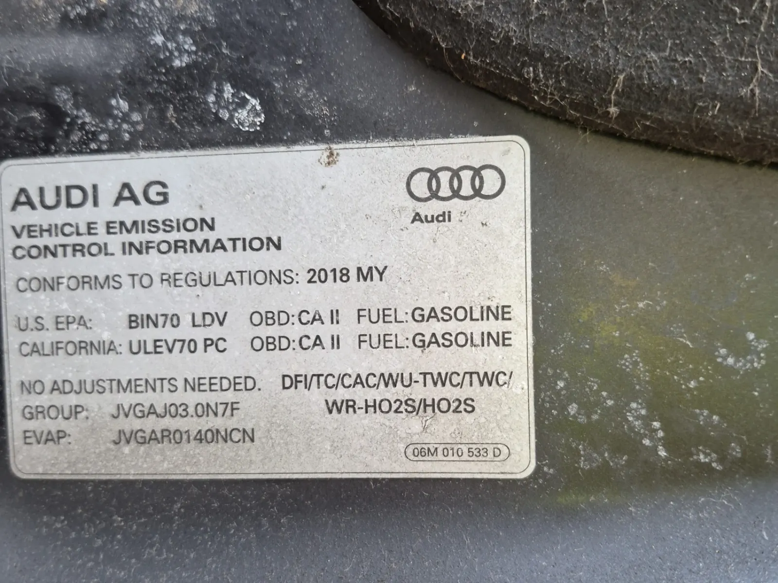 Emission Sticker Photo