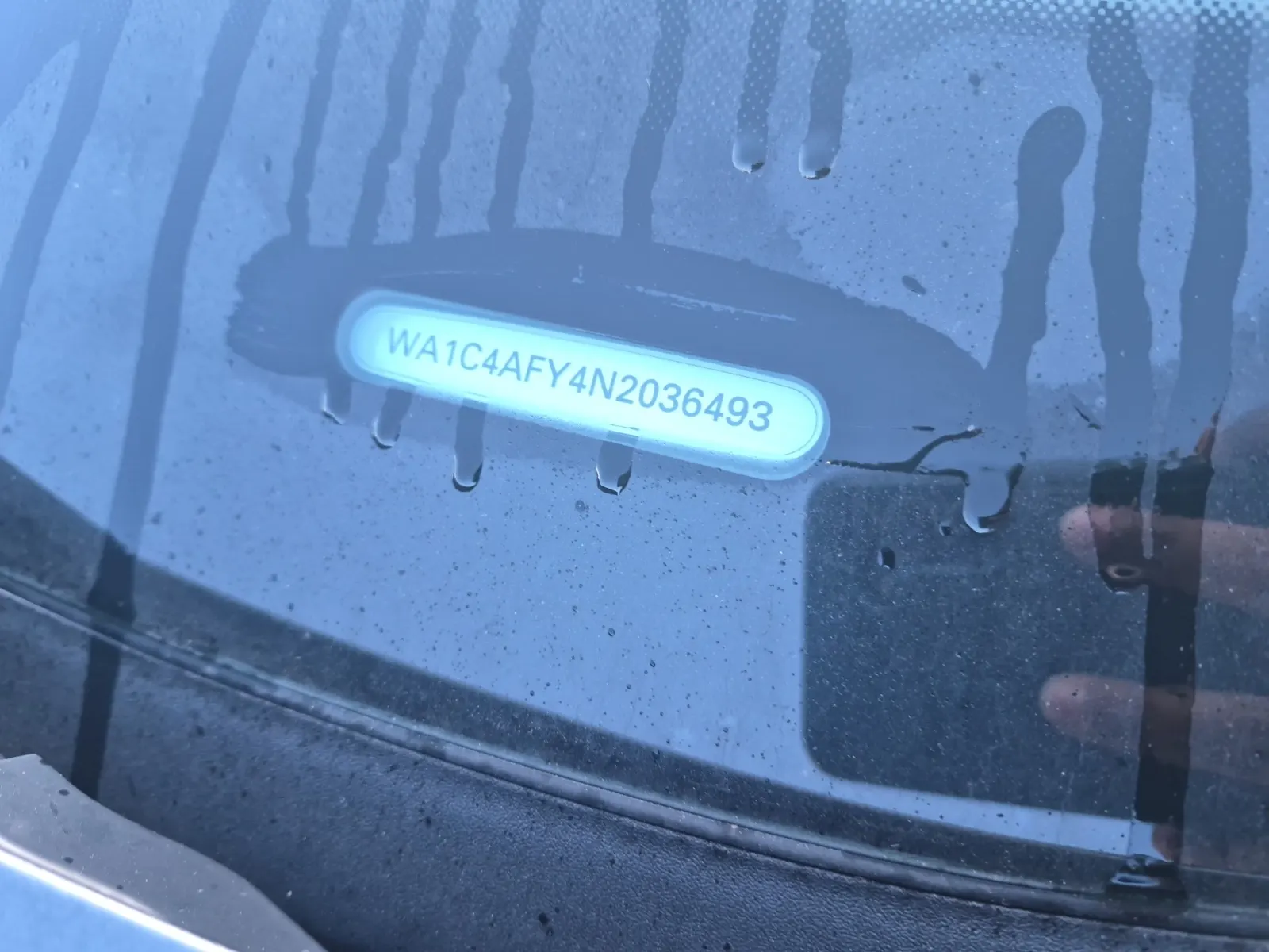 Dash VIN Plate Photo