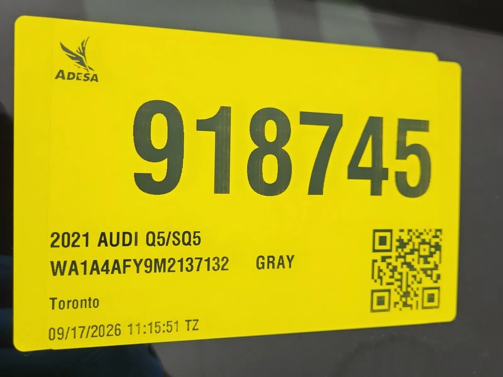 Inventory Label Photo