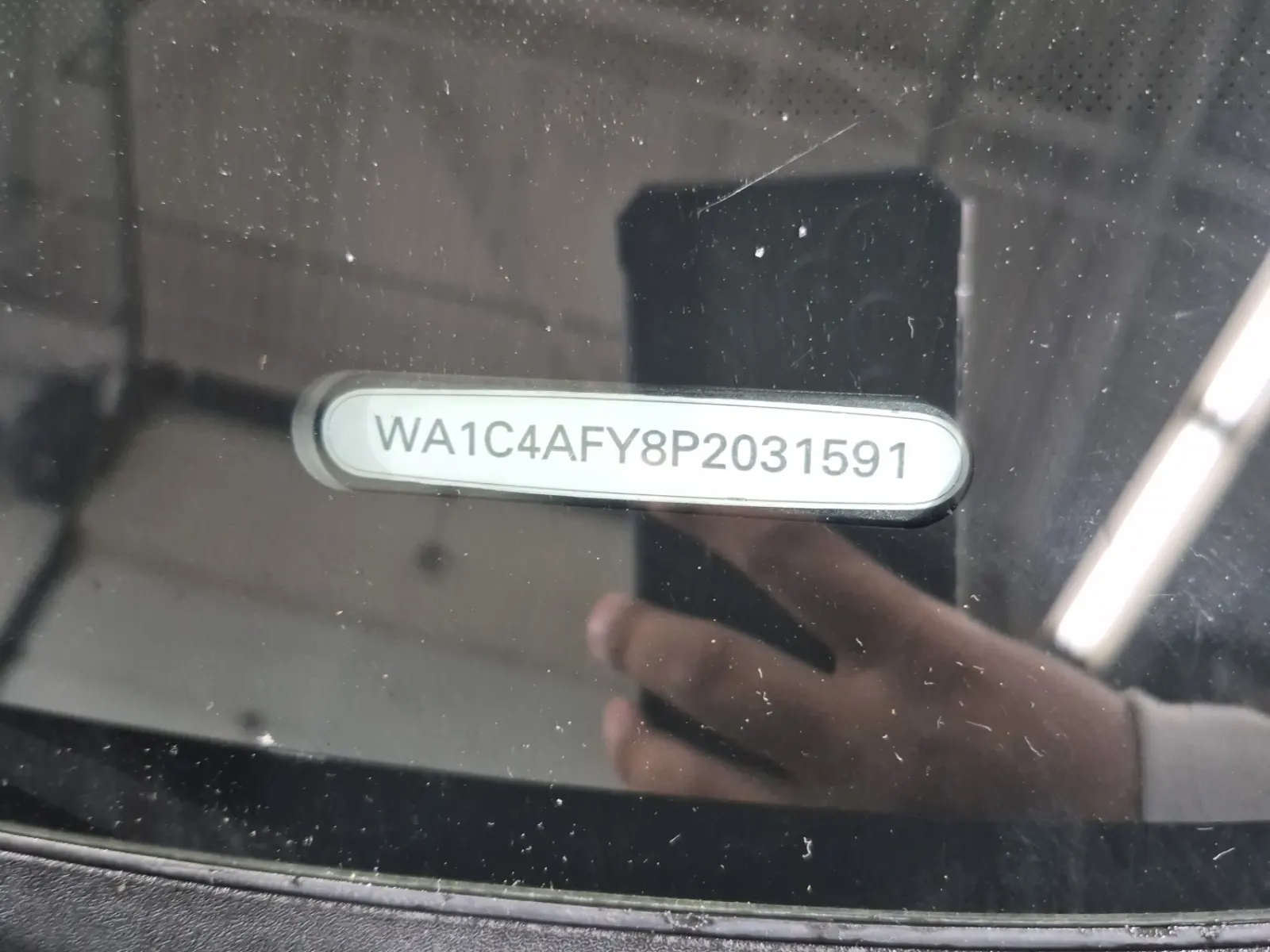 VIN Sticker Photo