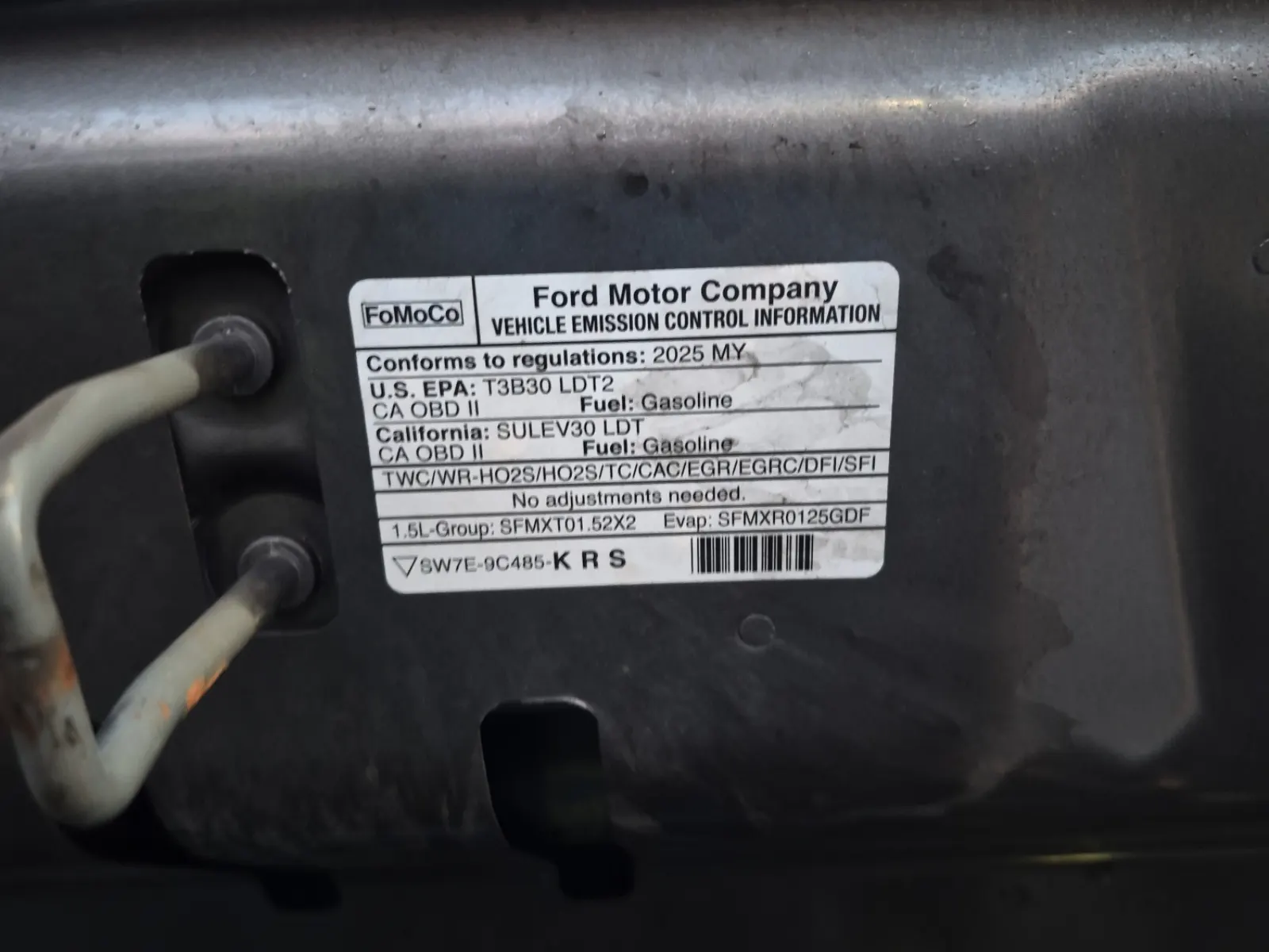 Emission Sticker Photo