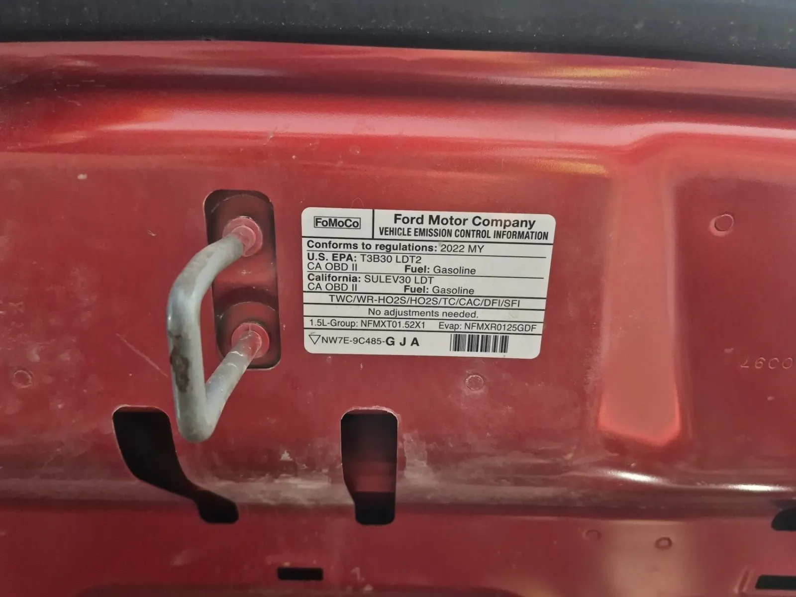 Emission Sticker Photo