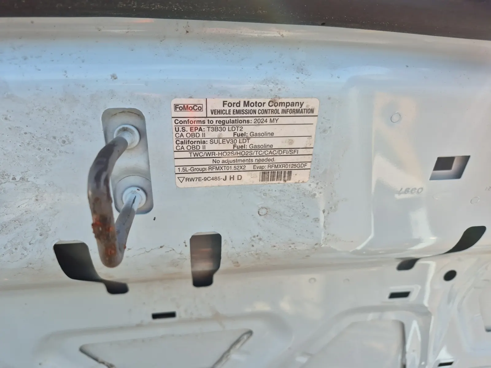 Emission Sticker Photo