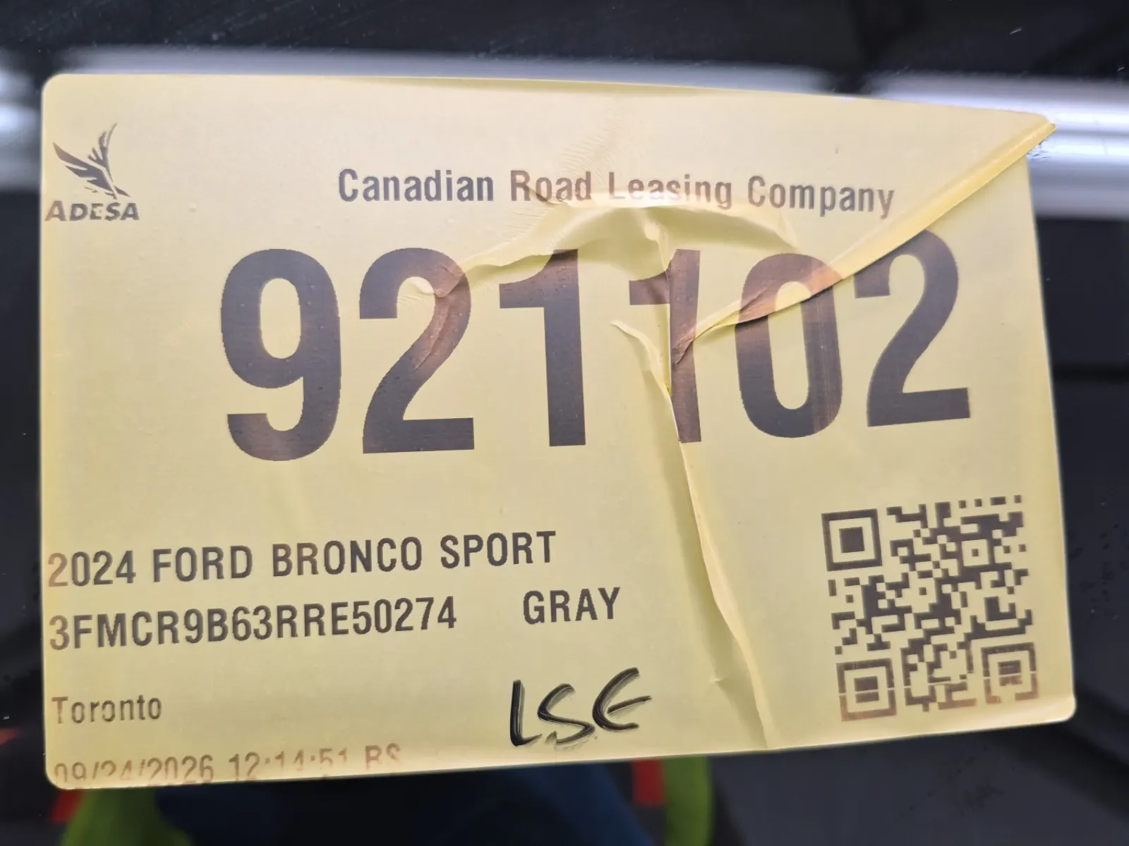 Inventory Label Photo
