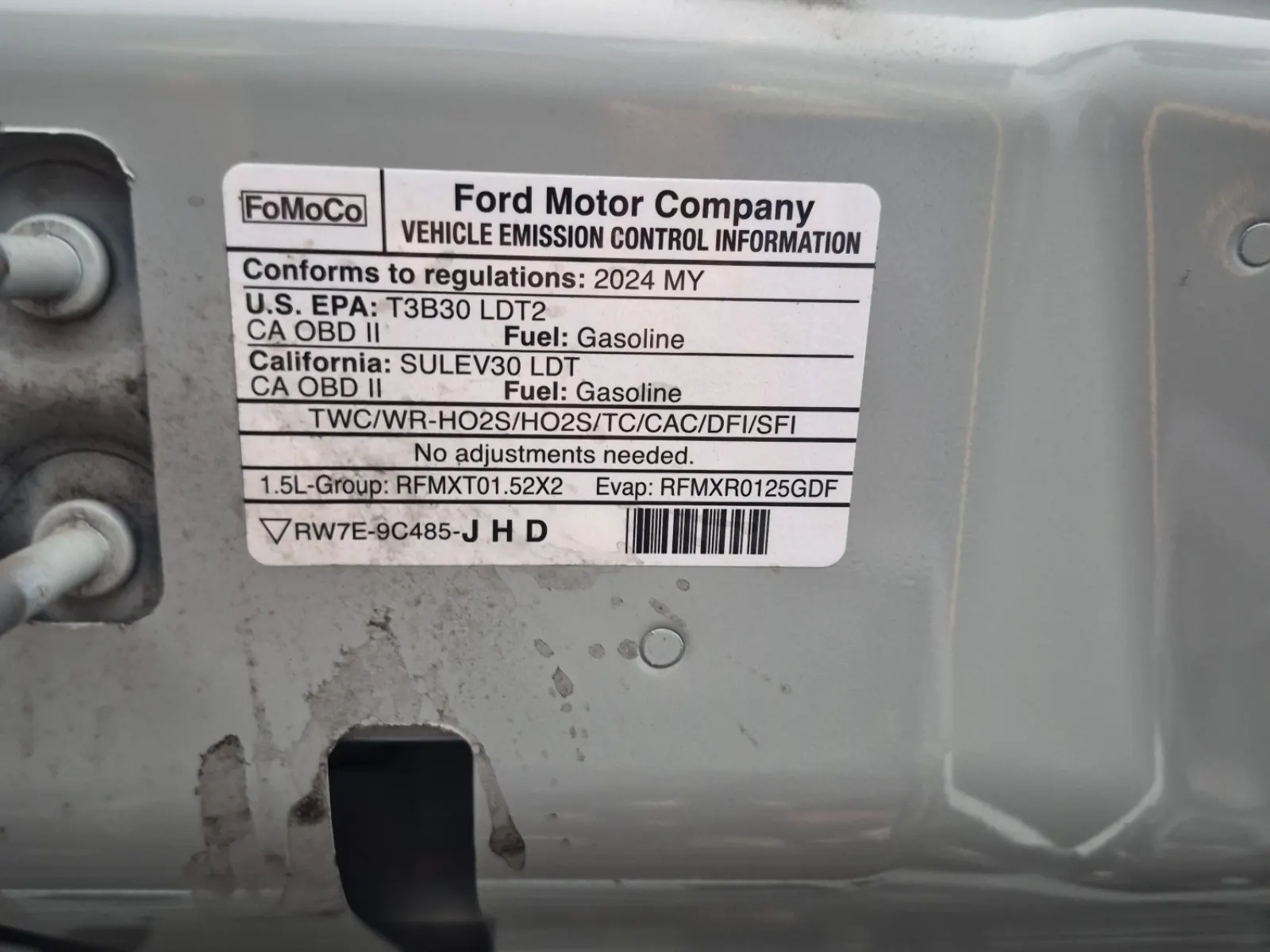Emission Sticker Photo