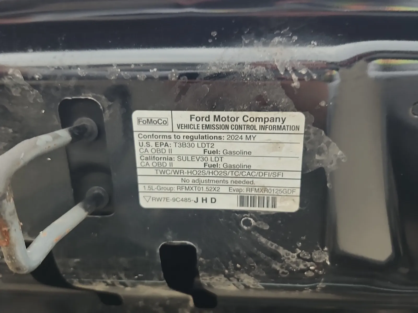 Emission Sticker Photo