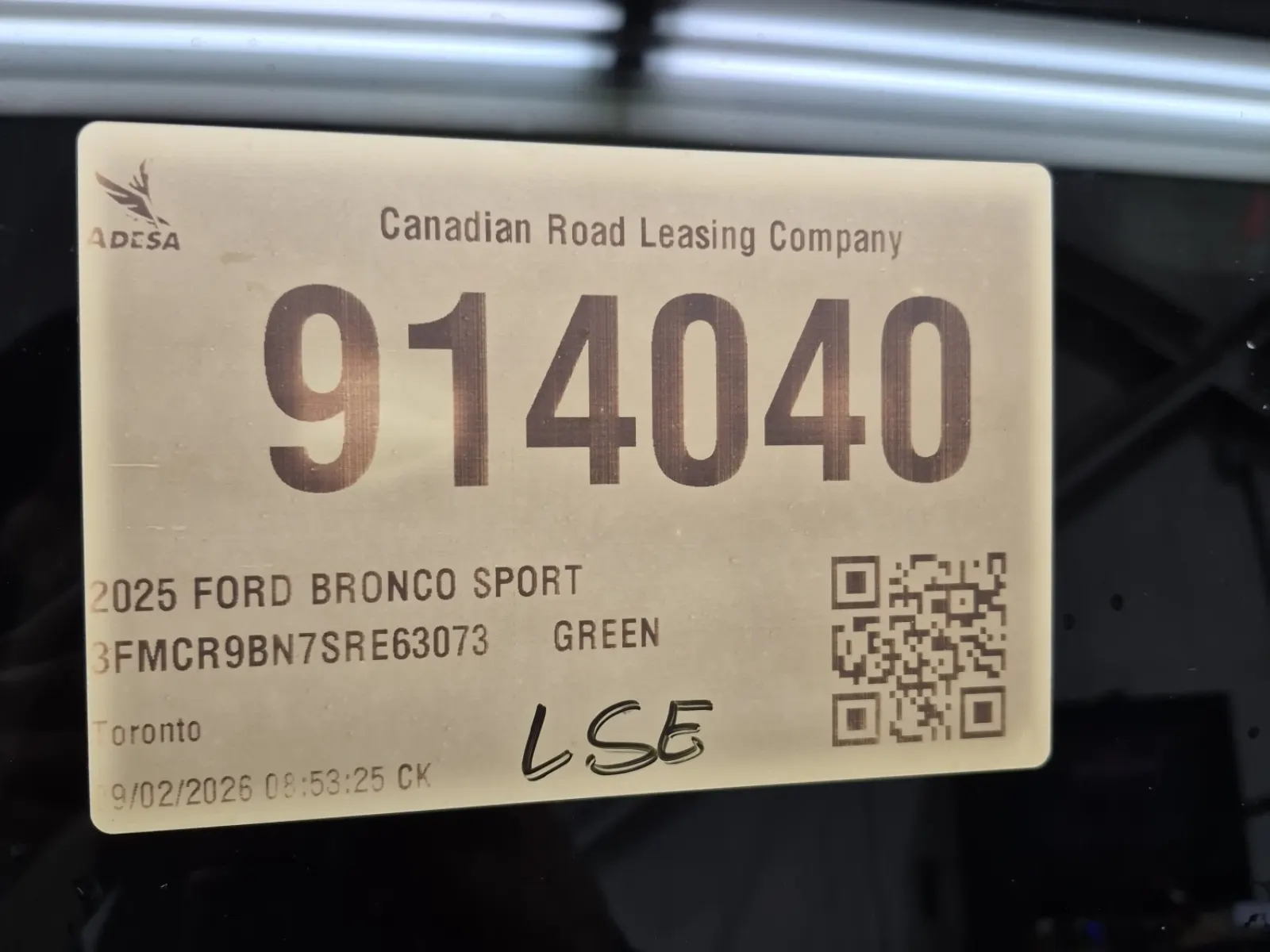 Inventory Label Photo