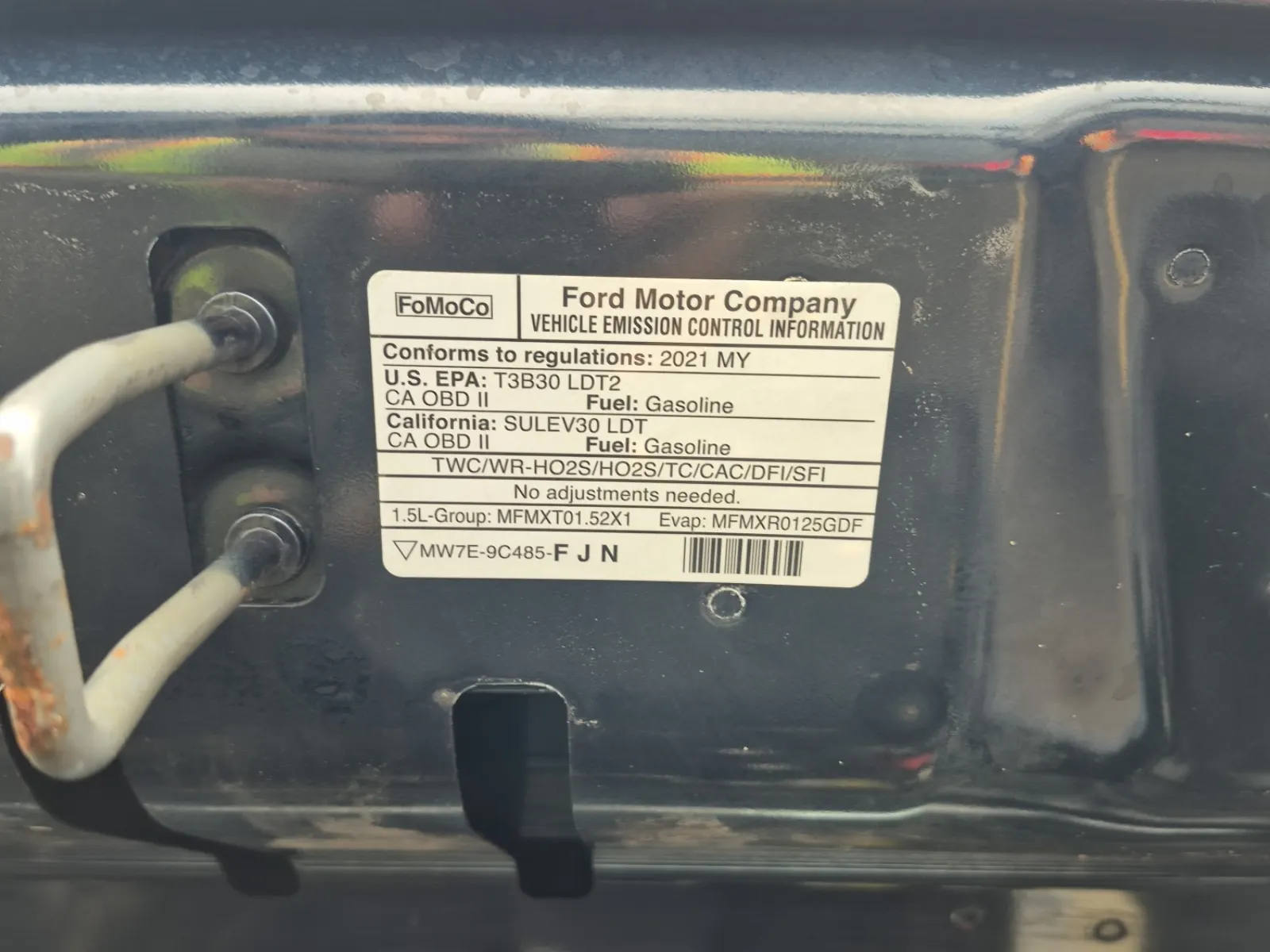 Emission Sticker Photo