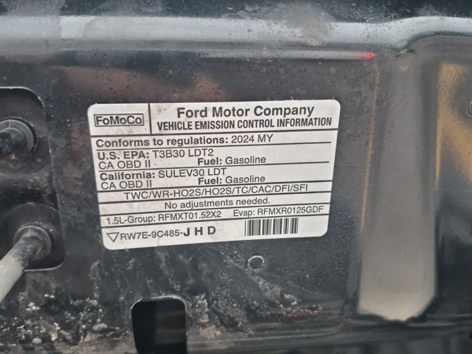 Emission Sticker Photo