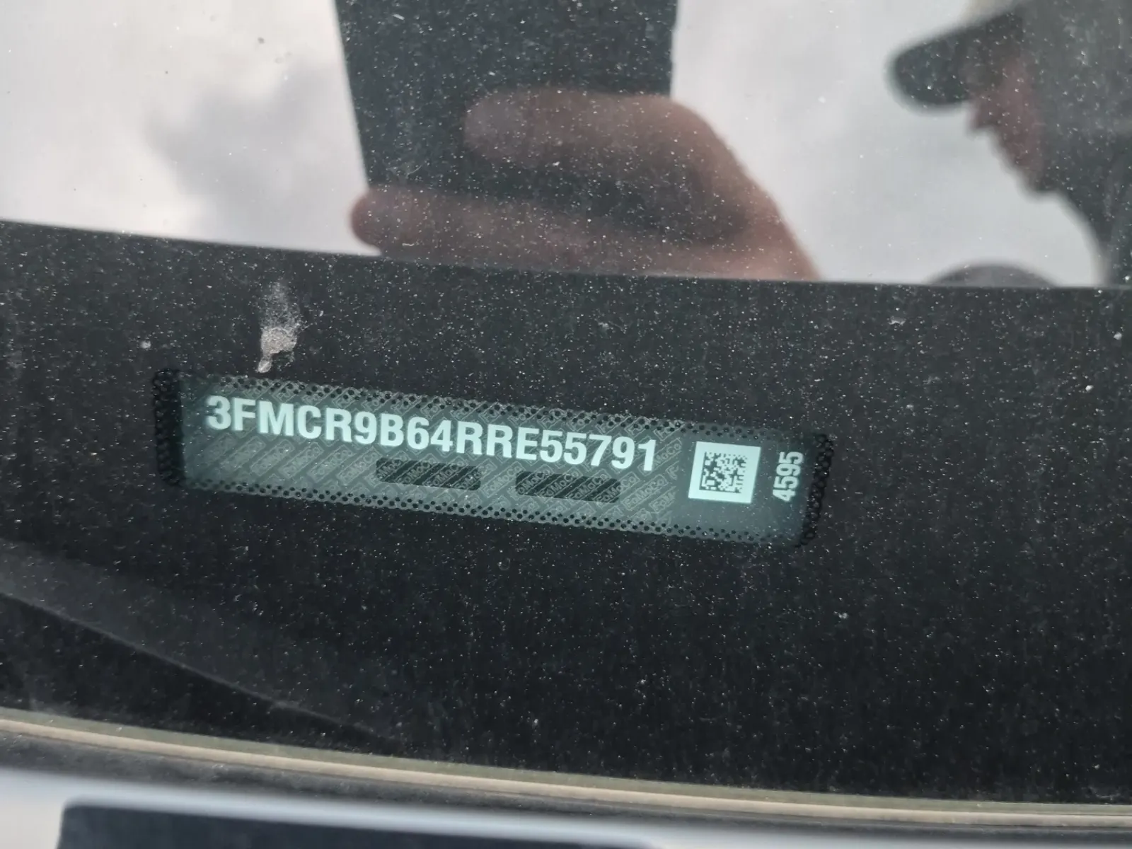 Dash VIN Plate Photo