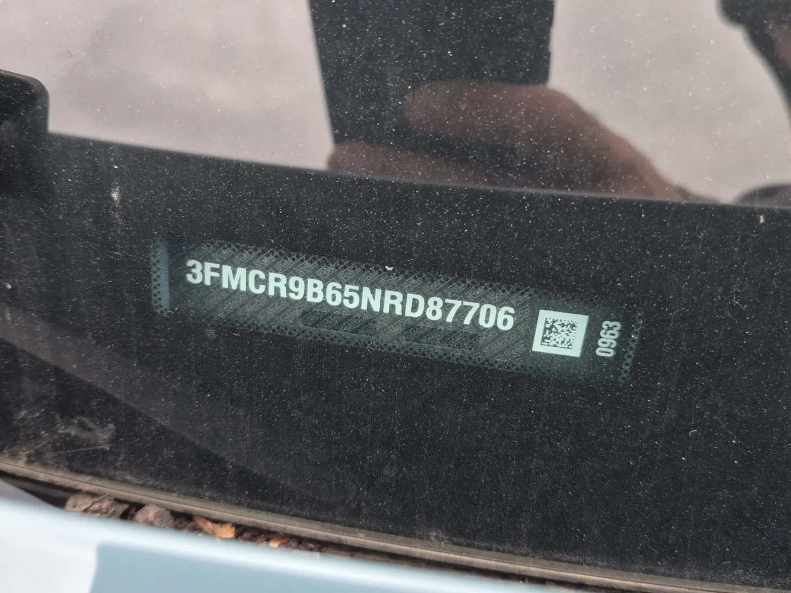 Dash VIN Plate Photo