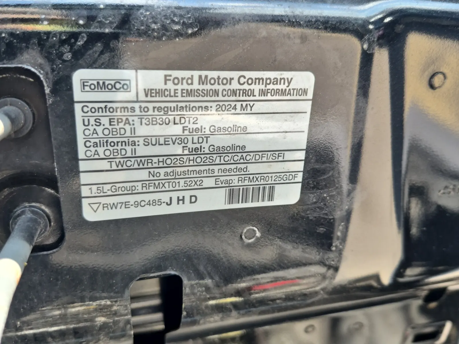 Emission Sticker Photo