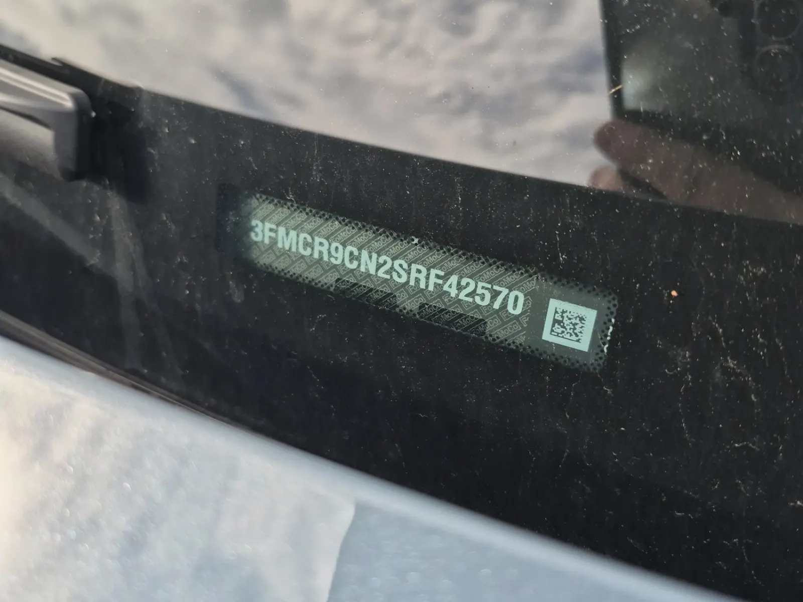 Dash VIN Plate Photo