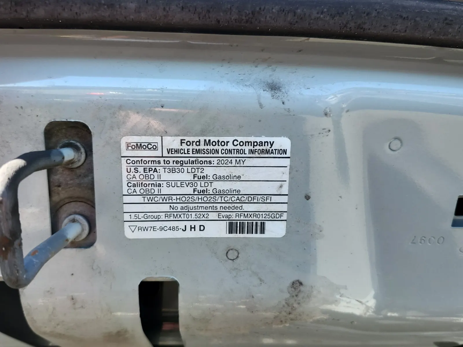 Emission Sticker Photo