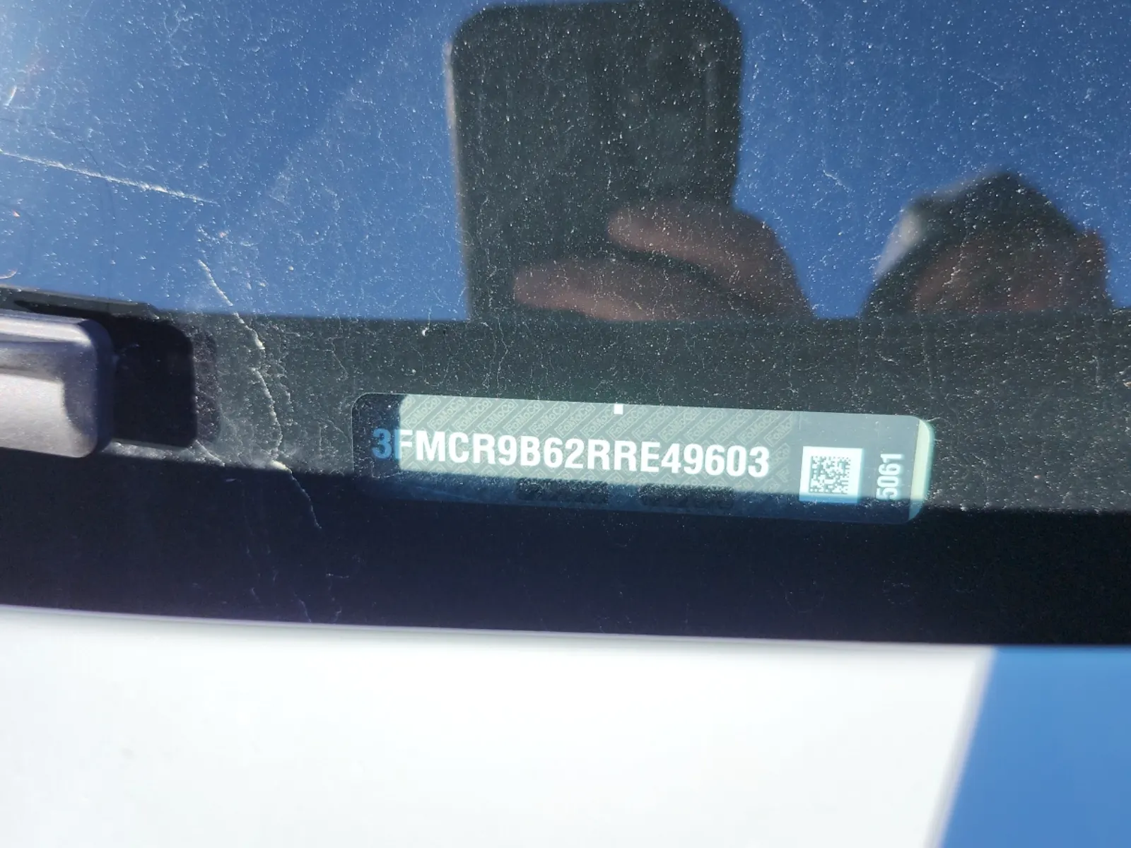 Dash VIN Plate Photo