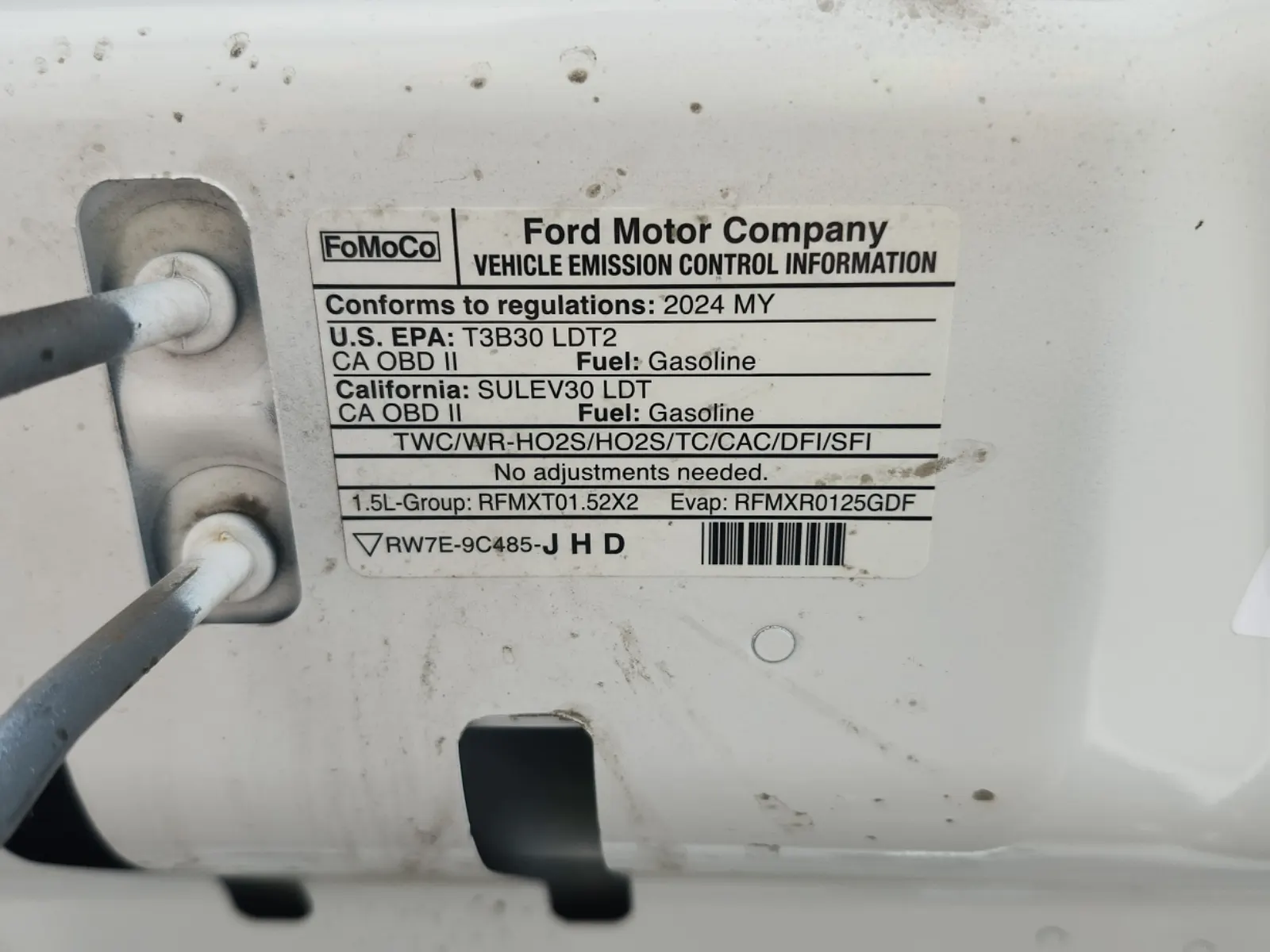 Emission Sticker Photo