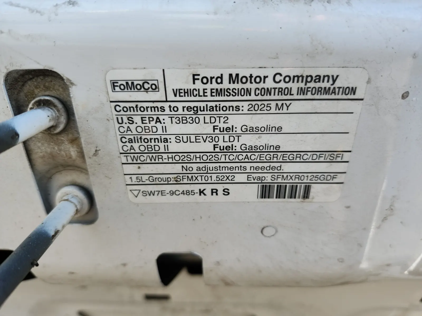 Emission Sticker Photo